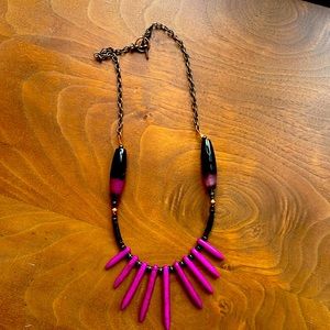 Unique necklace gemstone and beads